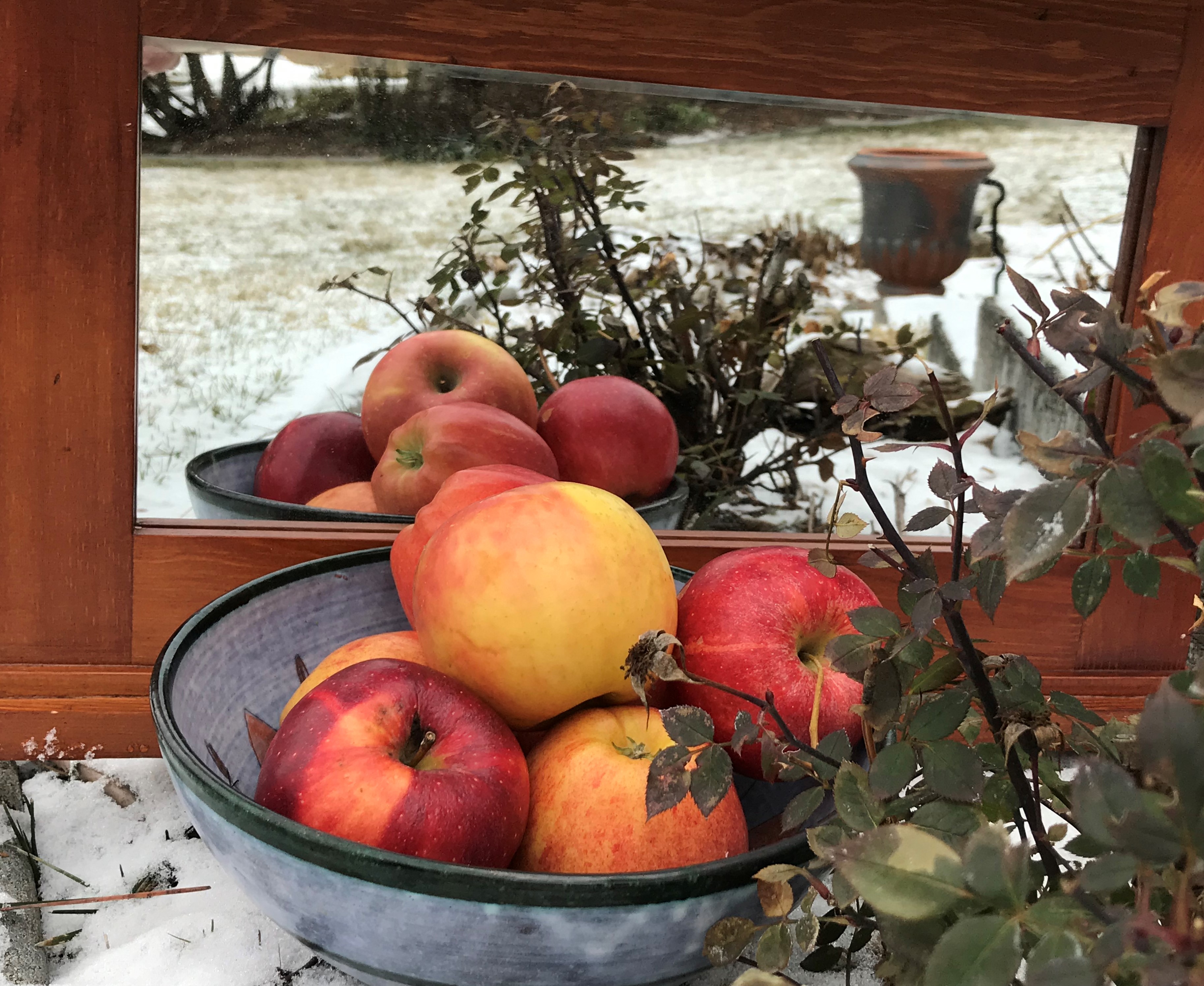 apples and mirror